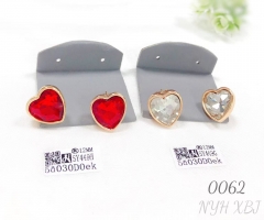 Heart Stud Earrings Jewelry for Women