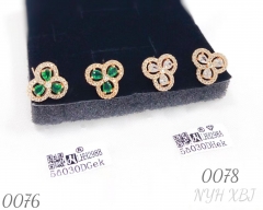 Hot-selling zircon earrings with a sweet style of jewelry