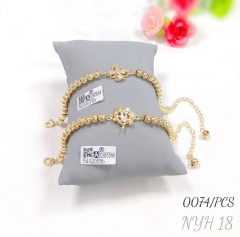 Fashionable beaded micro-inlaid zircon bracelet