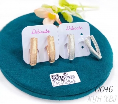 Gold-plated and silver-plated ear loops