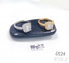 Luxurious zircon vintage engagement ring