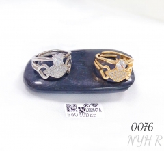 A zircon adjustable ring for fashionable ladies