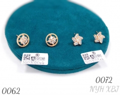 Wholesale fashionable zircon stud earrings