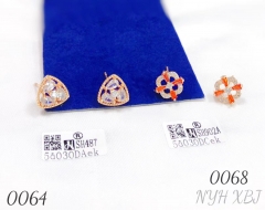 Korean Style CZ Jewelry Tiny Minimalist Zircon Stud Earring