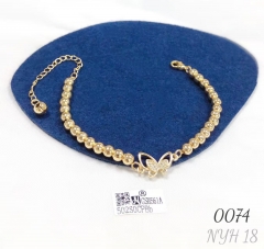 Unisex butterfly fashion beaded bracelet