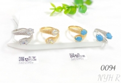 Snake gold-plated open ring women's gift