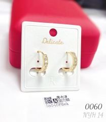 Zircon gold-plated elegant ladies