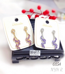 New style women's elegant long tassel pendant earrings