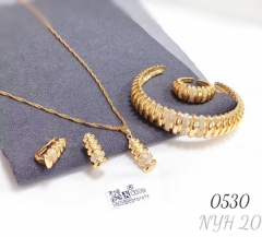 Classic style earrings, bracelets and necklace jewelry sets