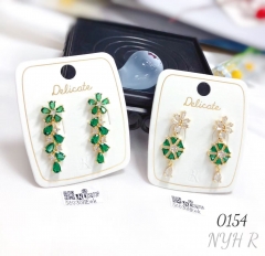 Hot selling leaf design pendant earrings for women