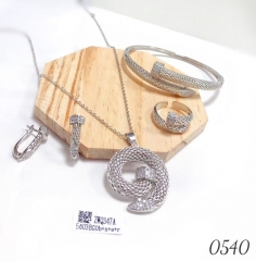 nail zircon four-piece set