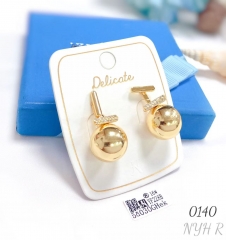 French gold plated earrings fashion