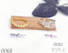 Fine Jewelry 18k Gold Plated Adjustable Ring High Quality