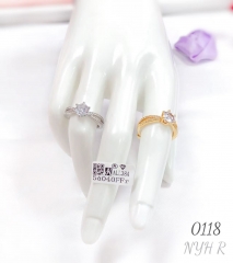 Hot selling fashionable halo zircon ring