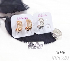 Retro hoop earrings trendy hollow earrings