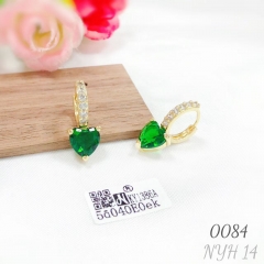 Fine Jewelry Luxury Green Zircon Earrings
