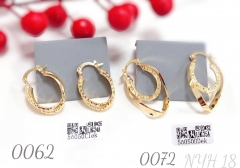 Maze pattern earrings