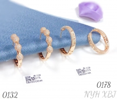 Candied Haws or Cracked Micro-diamond Earrings