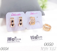 Black and white diamond or small micro diamond earrings