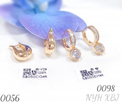 Backpack-style or large diamond earrings