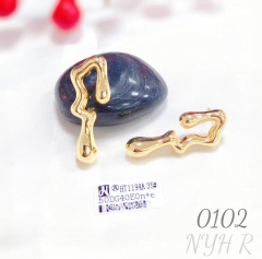 18k gold plated earring