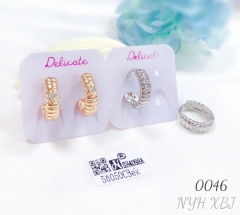 Caterpillar diamond earrings