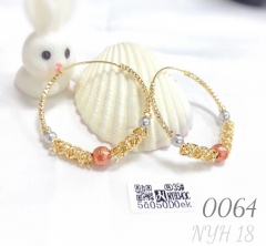 Jewelry gold earrings