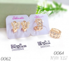 Butterfly or Fence Diamond Earrings