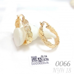 Twisted pattern earrings