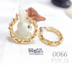 Twisted shield earrings