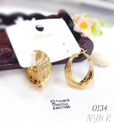 Large stacked earrings