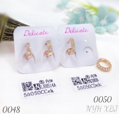 Large or small diamond earrings
