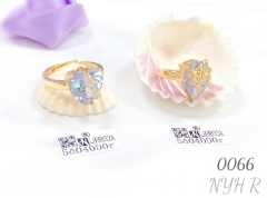 Popular Jewelry Women's Gold Plated Zircon Ring