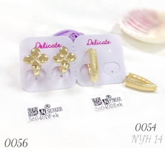 14k gold-plated zircon exquisite earrings