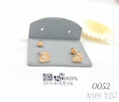Elegant style zircon heart-shaped earrings jewelry