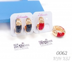 Enamel Women's Multicolor Earrings Copper Jewelry