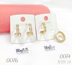 Simple design hoop earrings, high-quality earrings