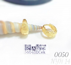 Geometric design gold-plated earrings women's jewelry