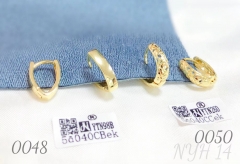 Fashionable classic 14k earrings