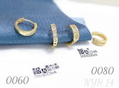 14k gold-plated zircon exquisite earrings