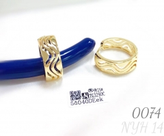 Gold Plated Jewelry Earrings Hollow Delicate Women's Earrings