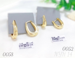 Wholesale Fashion Jewelry Geometry Gold Plated Earring Jewelry for Women