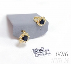 Hot-selling black zircon earrings