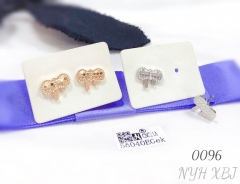 Bow earrings, high-quality and exquisite jewelry, wedding anniversary