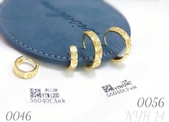 Charming gold-plated round hoop earrings and jewelry