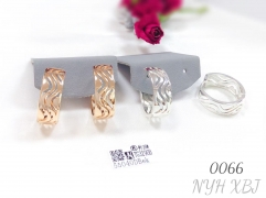 The earrings feature a fashionable hollowed-out design as a wedding gift