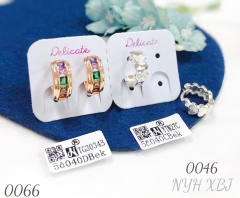 Wholesale Gold Plated Cubic Zirconia Earrings