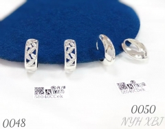 Simple silver-plated personalized exquisite women's earrings