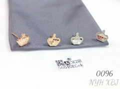 Fashion jewelry crown earrings design simple women's gift