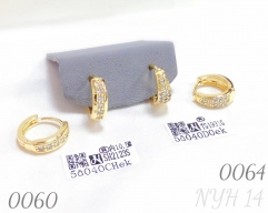 Gold-plated Cubic Zirconia Earrings for Women